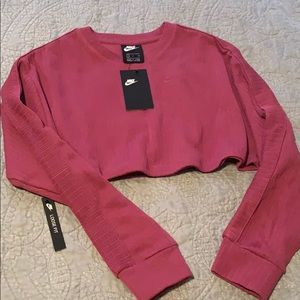 Nike long sleeve crop top
